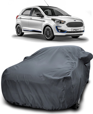 APNEK Car Cover For Ford Figo (With Mirror Pockets)(Grey)