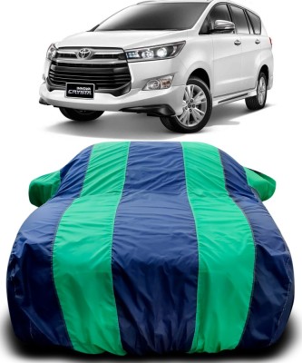 THE REAL ARV Car Cover For Toyota Innova Crysta (With Mirror Pockets)(Blue, Green)