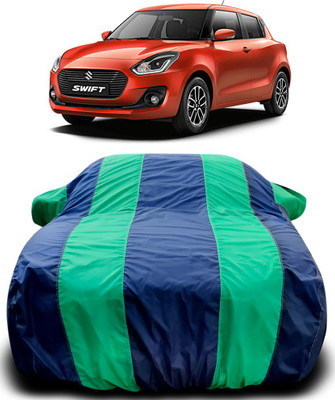 Gavya Car Cover For Maruti Suzuki Swift (With Mirror Pockets)(Blue, Green)