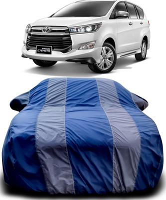 APNEK Car Cover For Toyota Innova Crysta (With Mirror Pockets)(Blue, Grey)