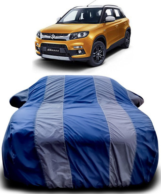 Elegance Car Cover For Maruti Suzuki Vitara Brezza (With Mirror Pockets)(Blue, Grey)