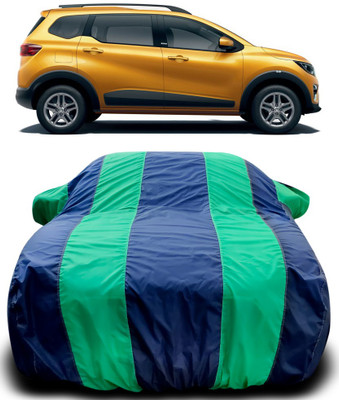 MoTRoX Car Cover For Renault Triber (With Mirror Pockets)(Blue, Green)