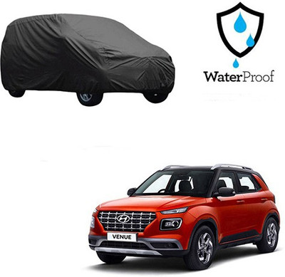 Motoren Car Cover For Hyundai Venue (With Mirror Pockets)(Black, For 2016 Models)