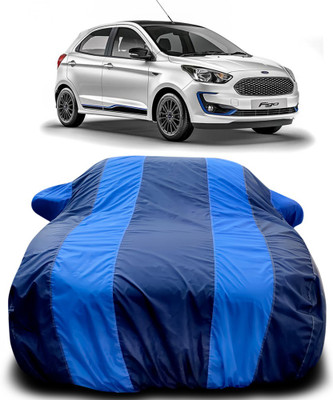 APNEK Car Cover For Ford Figo (With Mirror Pockets)(Blue, Blue)