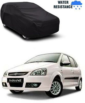 MotohunK Car Cover For Tata Indica V2(Black)
