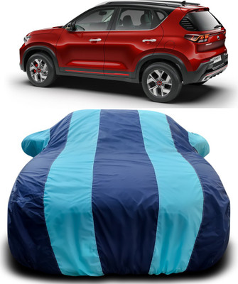 APNEK Car Cover For Kia Sonet (With Mirror Pockets)(Blue, Blue)