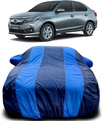 APNEK Car Cover For Honda Amaze (With Mirror Pockets)(Blue, Blue)