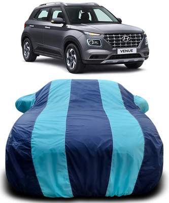 MoTRoX Car Cover For Hyundai Venue (With Mirror Pockets)(Blue, Blue)