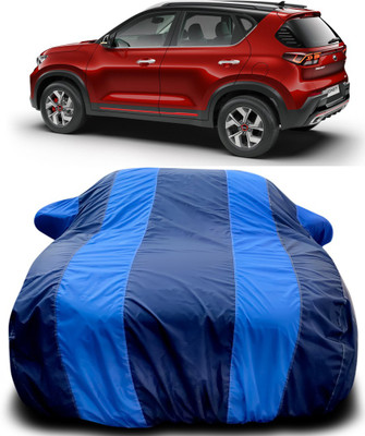 MoTRoX Car Cover For Kia Sonet (With Mirror Pockets)(Blue, Blue)