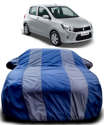 MoTRoX Car Cover For Maruti Suzuki Celerio (With Mirror Pockets)(Blue, Grey)