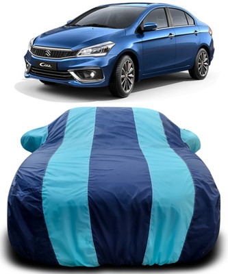 SUNONA Car Cover For Maruti Suzuki Ciaz (With Mirror Pockets)(Blue, Blue)