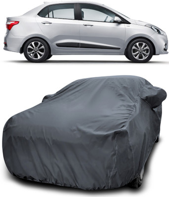 NUMBOR ONE Car Cover For Hyundai Xcent (With Mirror Pockets)(Grey)