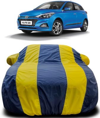 NUMBOR ONE Car Cover For Hyundai Elite i20(Blue, Yellow)