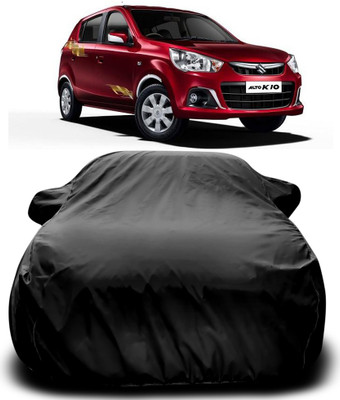 MoTRoX Car Cover For Maruti Suzuki Alto K10 (With Mirror Pockets)(Black)