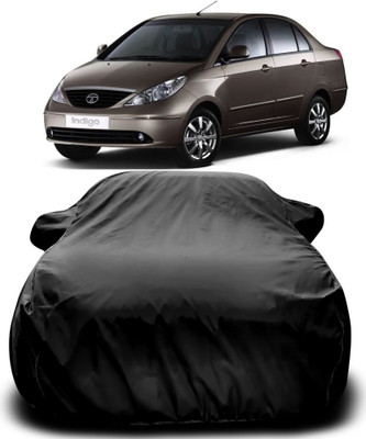 APNEK Car Cover For Tata Indigo CS (With Mirror Pockets)(Black)