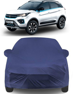 APNEK Car Cover For Tata Nexon (With Mirror Pockets)(Blue)