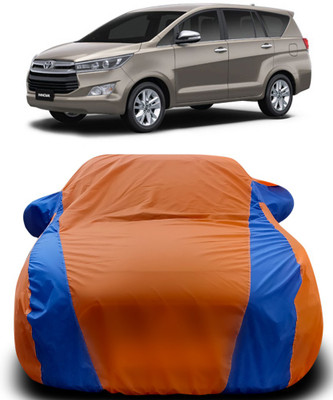APNEK Car Cover For Toyota Innova (With Mirror Pockets)(Orange, Blue)