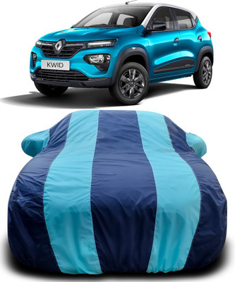 APNEK Car Cover For Renault Kwid (With Mirror Pockets)(Blue, Blue)