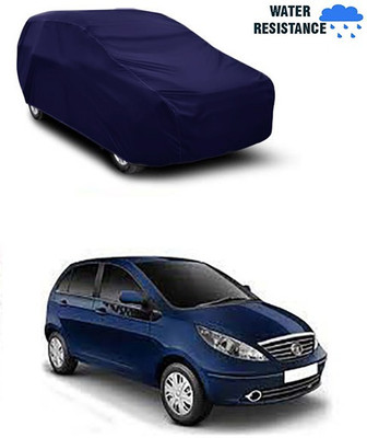 MotohunK Car Cover For Tata Indica Vista (Without Mirror Pockets)(Blue)