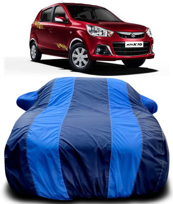 APNEK Car Cover For Maruti Suzuki Alto K10 (With Mirror Pockets)(Blue, Blue)