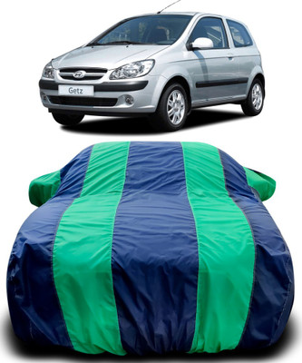 APNEK Car Cover For Hyundai Getz (With Mirror Pockets)(Blue, Green)