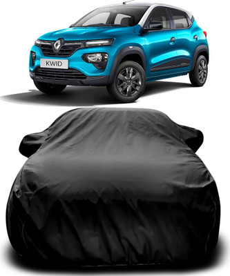 MoTRoX Car Cover For Renault Kwid (With Mirror Pockets)(Black)