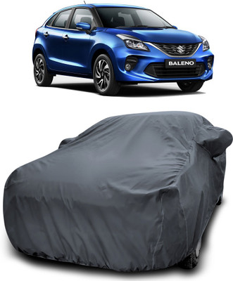 MoTRoX Car Cover For Maruti Suzuki Baleno (With Mirror Pockets)(Grey)