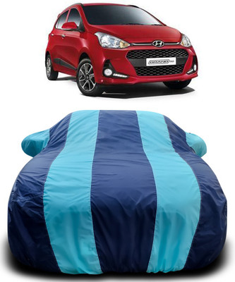 MoTRoX Car Cover For Hyundai Grand i10 (With Mirror Pockets)(Blue, Blue)