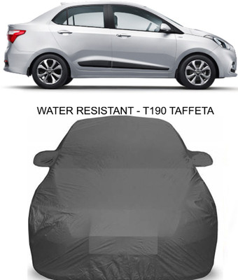 NUMBOR ONE Car Cover For Hyundai Xcent (With Mirror Pockets)(Grey)