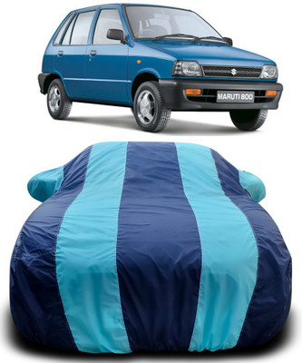 MoTRoX Car Cover For Maruti Suzuki 800 (With Mirror Pockets)(Blue, Blue)
