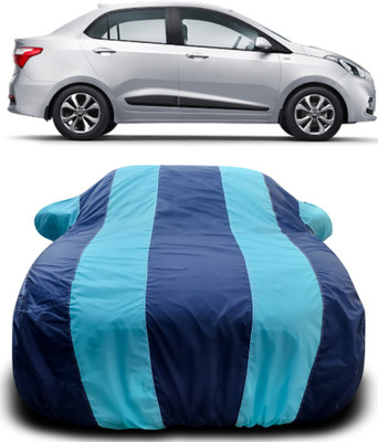 MoTRoX Car Cover For Hyundai Xcent (With Mirror Pockets)(Blue, Blue)