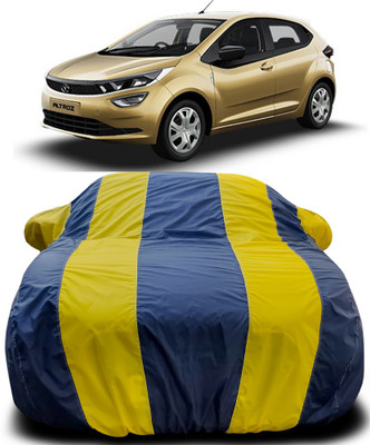 MoTRoX Car Cover For Tata Altroz (With Mirror Pockets)(Blue, Yellow)