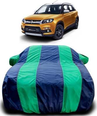 APNEK Car Cover For Maruti Suzuki Vitara Brezza (With Mirror Pockets)(Blue, Green)