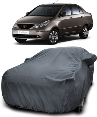 NUMBOR ONE Car Cover For Tata Indigo CS (With Mirror Pockets)(Grey)