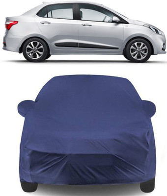 MoTRoX Car Cover For Hyundai Xcent (With Mirror Pockets)(Blue)