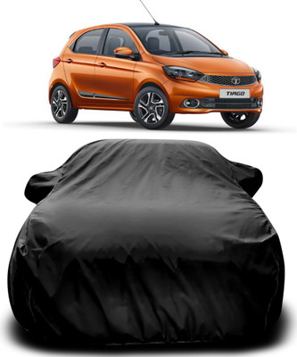 MoTRoX Car Cover For Tata Tiago (With Mirror Pockets)(Black)