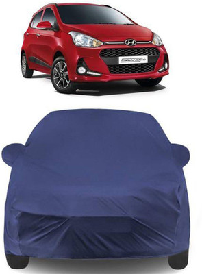 MoTRoX Car Cover For Hyundai Grand i10 (With Mirror Pockets)(Blue)