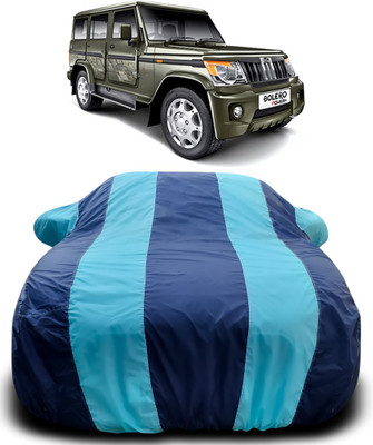 Gavya Car Cover For Mahindra Bolero (With Mirror Pockets)(Blue, Blue)