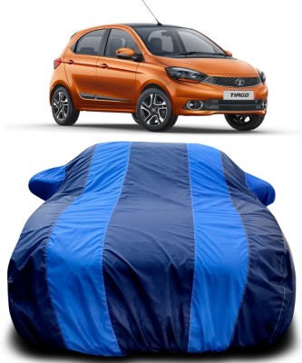 Gavya Car Cover For Tata Tiago (With Mirror Pockets)(Blue, Blue)