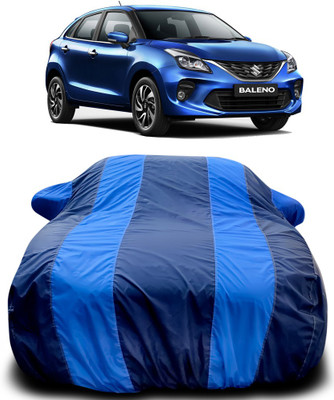 MoTRoX Car Cover For Maruti Suzuki Baleno (With Mirror Pockets)(Blue, Blue)