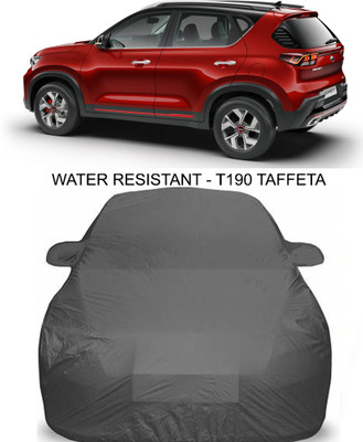 APNEK Car Cover For Kia Sonet (With Mirror Pockets)(Grey)