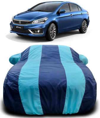 NUMBOR ONE Car Cover For Maruti Suzuki Ciaz (With Mirror Pockets)(Blue, Blue)