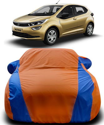 APNEK Car Cover For Tata Altroz (With Mirror Pockets)(Orange, Blue)