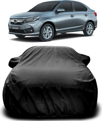 APNEK Car Cover For Honda Amaze (With Mirror Pockets)(Black)
