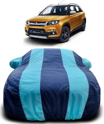MoTRoX Car Cover For Maruti Suzuki Vitara Brezza(Blue, Blue)