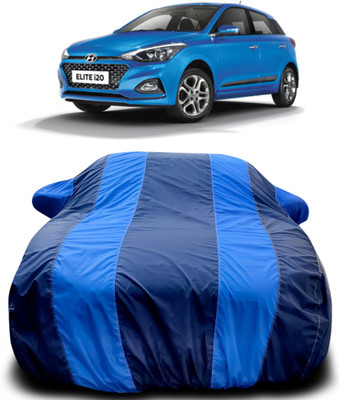 MoTRoX Car Cover For Hyundai Elite i20 (With Mirror Pockets)(Blue, Blue)