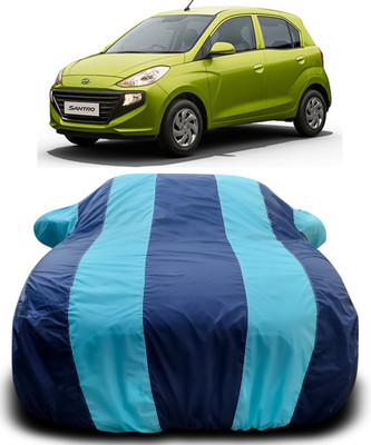 APNEK Car Cover For Hyundai Santro Xing (With Mirror Pockets)(Blue)