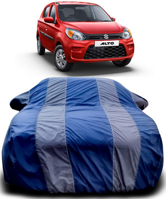 MoTRoX Car Cover For Maruti Suzuki Alto 800 (With Mirror Pockets)(Blue, Grey)