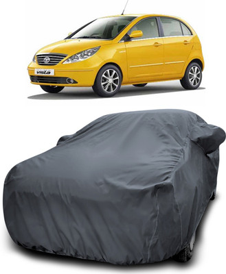 APNEK Car Cover For Tata Indica Vista (With Mirror Pockets)(Grey)