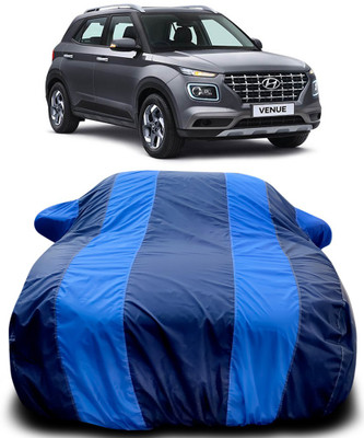 MoTRoX Car Cover For Hyundai Venue (With Mirror Pockets)(Blue, Blue)